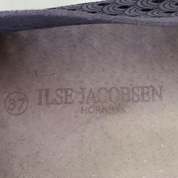 EU 37 Womens US 6.5-7 USED Ilse Jacobsen hornbaek tulip slip on shoes Navy Blue - Picture 9 of 9